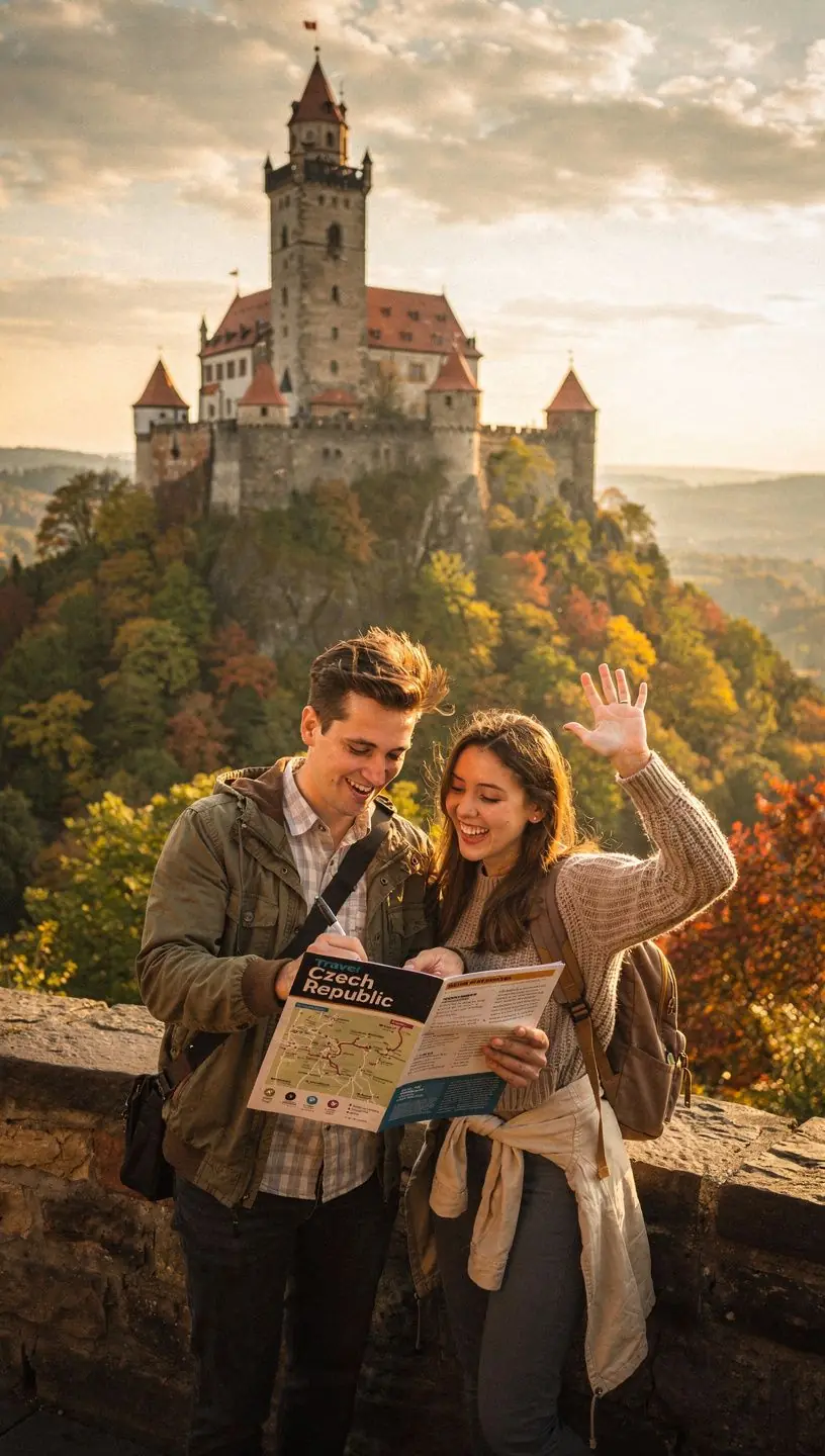 Cyklisté jedoucí po cyklostezce s nádherným výhledem na řeku.